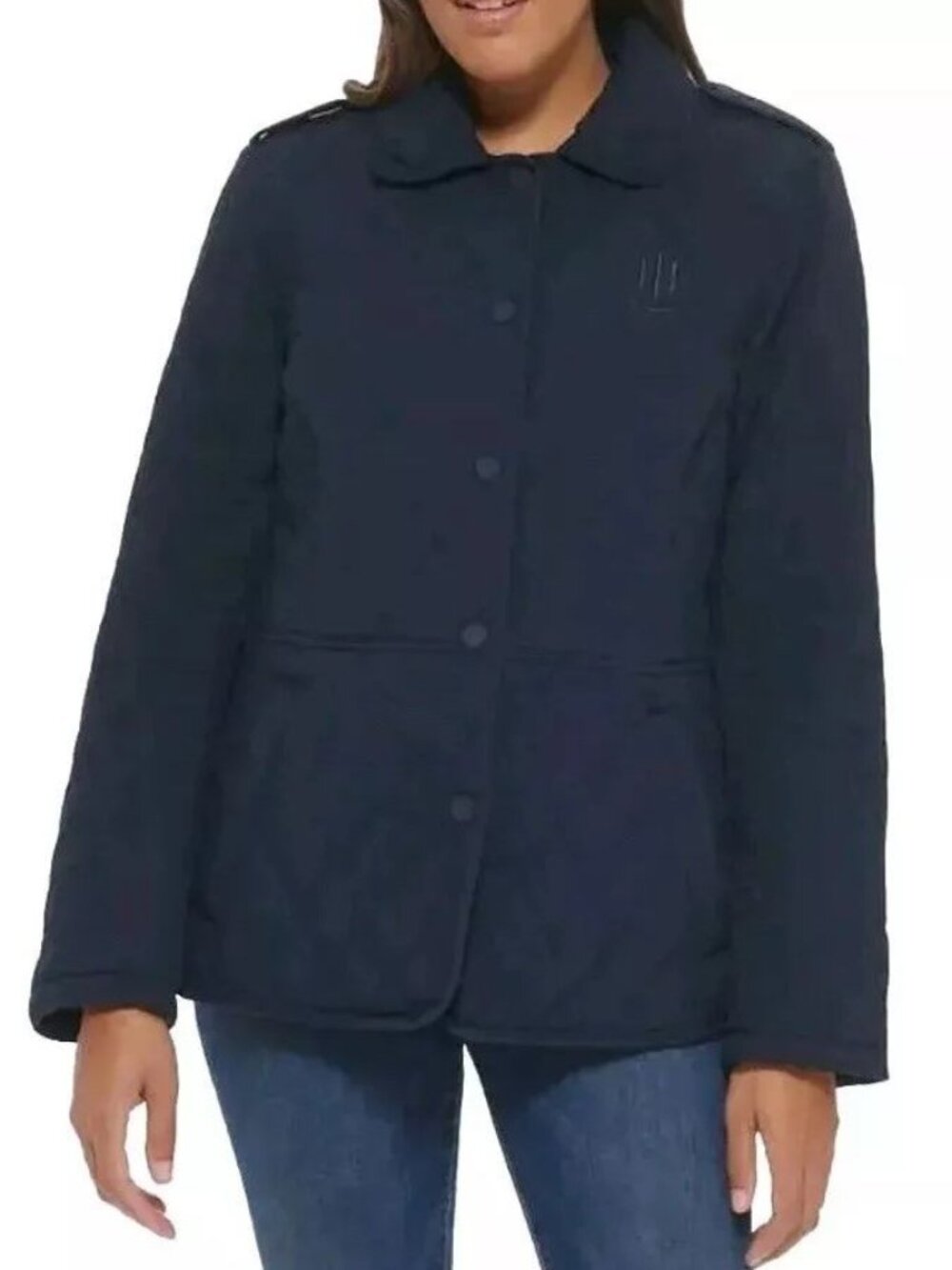 NWT Tommy Hilfiger Women's Quilted Fully Lined Snap Jacket Coat XL